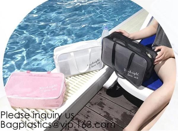 Wholesale Custom Logo Fancy Handy Luxury Empty Travel Pvc Toiletry Cosmetic Bag
