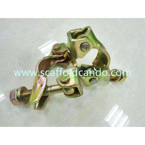 Good performance pressed scaffold galvanized double coupler for 48mm pipes,