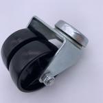 50mm Twin Wheel Nylon Castors With Top Bolt Hole Double Wheels Caster
