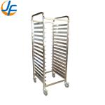 High Standard Stainless Steel Knocked-Down Baking Tray Rack Trolley