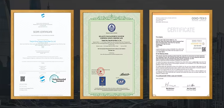 Product certifications