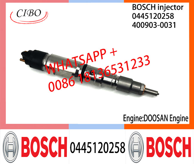 BOSCH 0445120258 400903-0031 Neutral Fuel Injector Assembly 0445120258 400903-0031 For DOOSAN