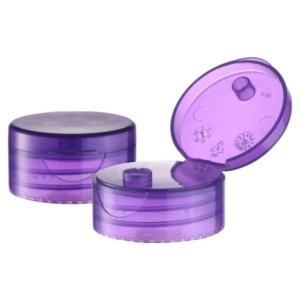 Wholesale 33mm Transparent Cylindrical Double Wall Plastic Flip Cap for Recyclable Direct Bottle from china suppliers