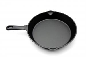 China Round Cast Iron Non Stick Frying Pan 8-10 Inches For High Heat Cooking on sale