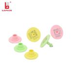 New red TPU 32mm 860Mhz UHF rFID Two Pieces Pig Cow Ear Tag For farm Tracking