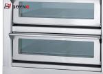 Stainless Steel Commercial Bakery Kitchen Equipment Two Deck Four Tray Electric