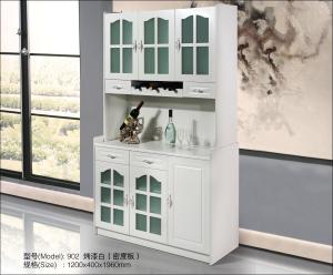 Wholesale MDF Painted Wine Hutch Cabinet Additional Upper Storage Space from china suppliers