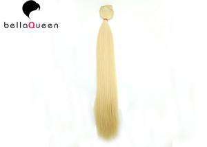 China Straight 100g 613 Golden Blonde Clip In Human Hair Extension With Pure Color on sale