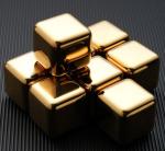Whiskey Stainless Steel Stones Gift Set 8 Golden Ice Cubes Reusable Chilling