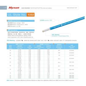 Wholesale UL1332 FEP Cable Rubbe Insulation Cable 300v 200C 18AWG FT2 Black For Home Appliance from china suppliers