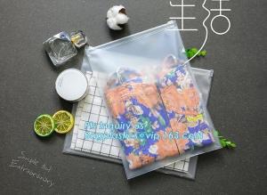 Wholesale costomize slider ziplock pvc travel cosmetic bag, slider zipper bag with printing for clothes, Swimwear toiletry PVC Vin from china suppliers
