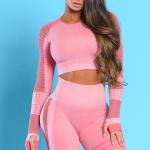 [Free Sample] Yoga Pants Set Apparel Processing Services Slight Customize