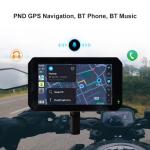 Universal Year Waterproof Motorcycle Carplay GPS Navigator with 5 inch IPS HD