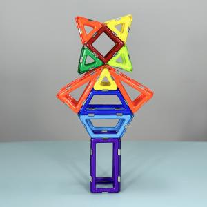 Wholesale 3d Educational Geometric Magnetic Building Tiles Set , Magnetic Building Shapes Toy from china suppliers
