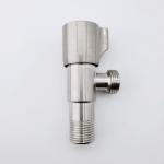 Brushed SS 201 Angle Stop Valve For Household Drinking 3/4 Inch