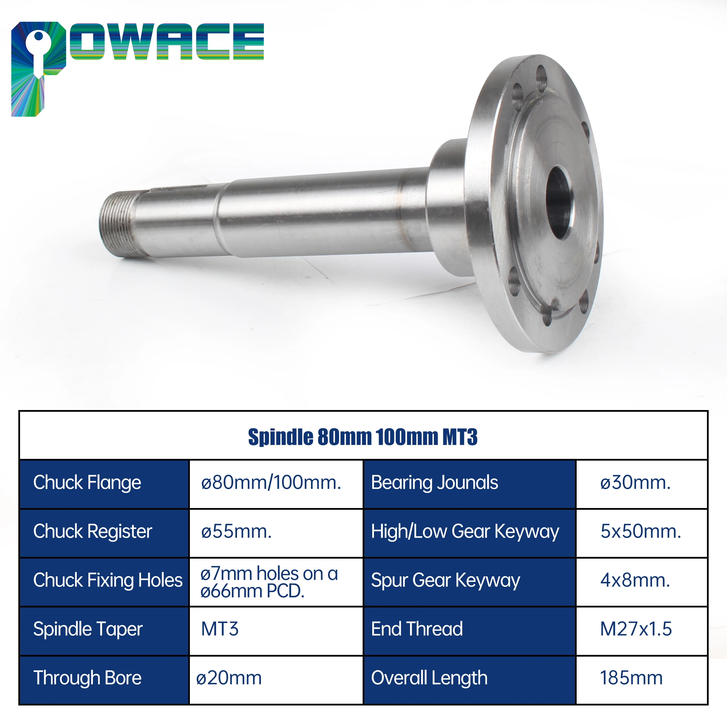 Spindle Main Shaft For CJ0618 Mini Lathe Machine Accessories