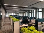 Office Ceiling Fabric Wrapped Acoustic Panel Board Fireproof Noise Reduction