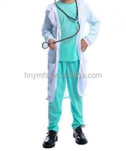China Kids Doctors Scientist Medical nurse White Lab Coat scrubs  Costume For Halloween lab coats scrubs wholesale for children on sale