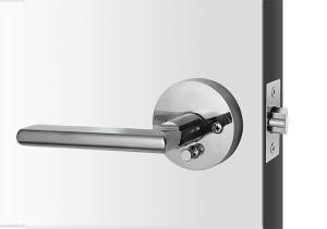 Wholesale Chrome Tubular Locks 60mm or 70mm Backset For Bathroom Doors Zinc Alloy from china suppliers