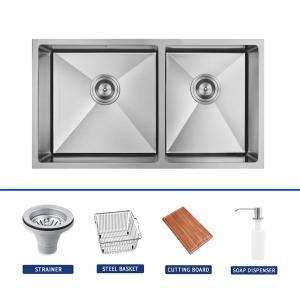 Wholesale Brushed Surface Single Bowl Undermount Sink Rectangular Shape from china suppliers