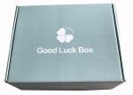 White Printing Corrugated Carton Box W9 Flute Material For Cloth Packing