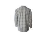 180G 100% Cotton Flannel Checked Shirt Off White & Gray Color