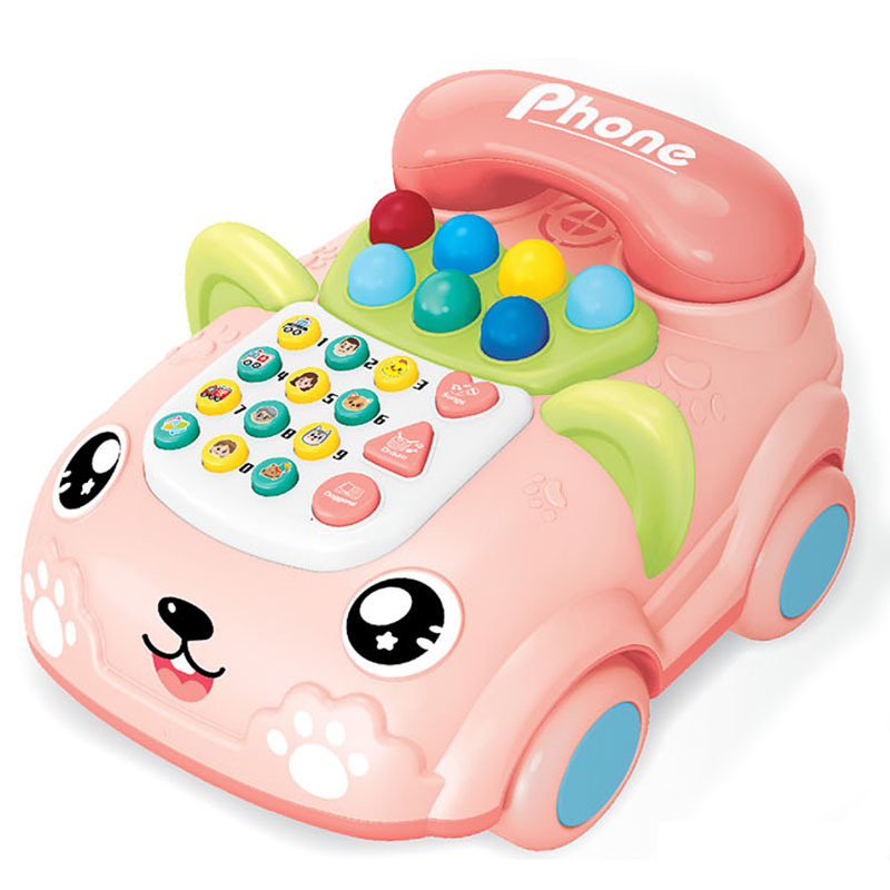 Interactive Cartoon Music Light Baby Phone Toy for Parent-Child Early Education