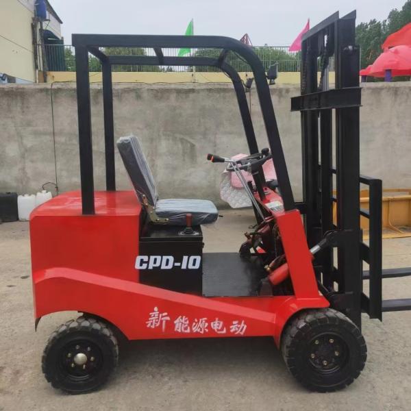 Electric 1 Ton Forklift 3m Lifting Height 12km/H Full Load Speed 60V Rated