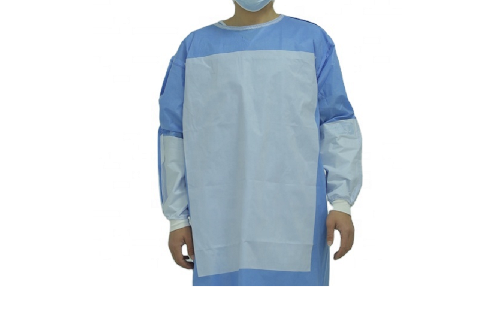 Ultrasonic Seam Reinforced Surgical Gown