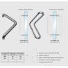 Buy cheap W-DH608 Modern Mirrored Stainless Steel Door Handle Push Pull Interior or from wholesalers