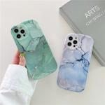 Marble Watercolor Lens Protection Soft IMD Case For iPhone 13 Max