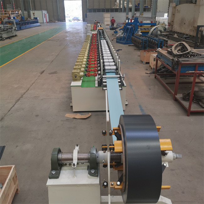 55/77/89 types of Double layer slat pu foam rolling shutter door roll forming machine