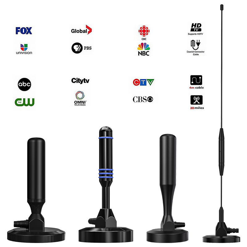Digital Indoor HD 4K Socket Caravan 20 Element Active Indoor TV Antenna for Pakistan