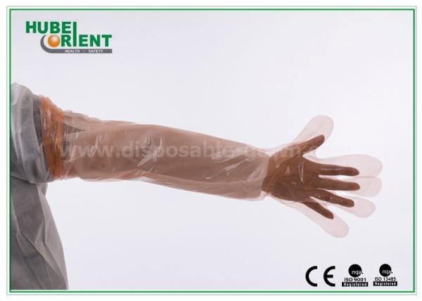 LDPE Disposable Plastic Arm Sleeves For Slaughtering / Food Processing , Eco -