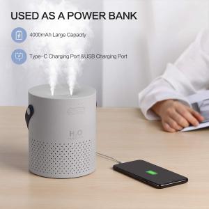 Wholesale 4000mAh Battery Ultrasonic Air Humidifier 1.1L Mini USB Cool Mist Humidifier from china suppliers