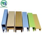Environmental Friendly Linear Suspended Metal Ceiling 0.9mm White Aluminum
