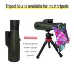 High Power 10-30X50 Zoom Monocular Telescope BAK4 Prism Men Gifts For Bird