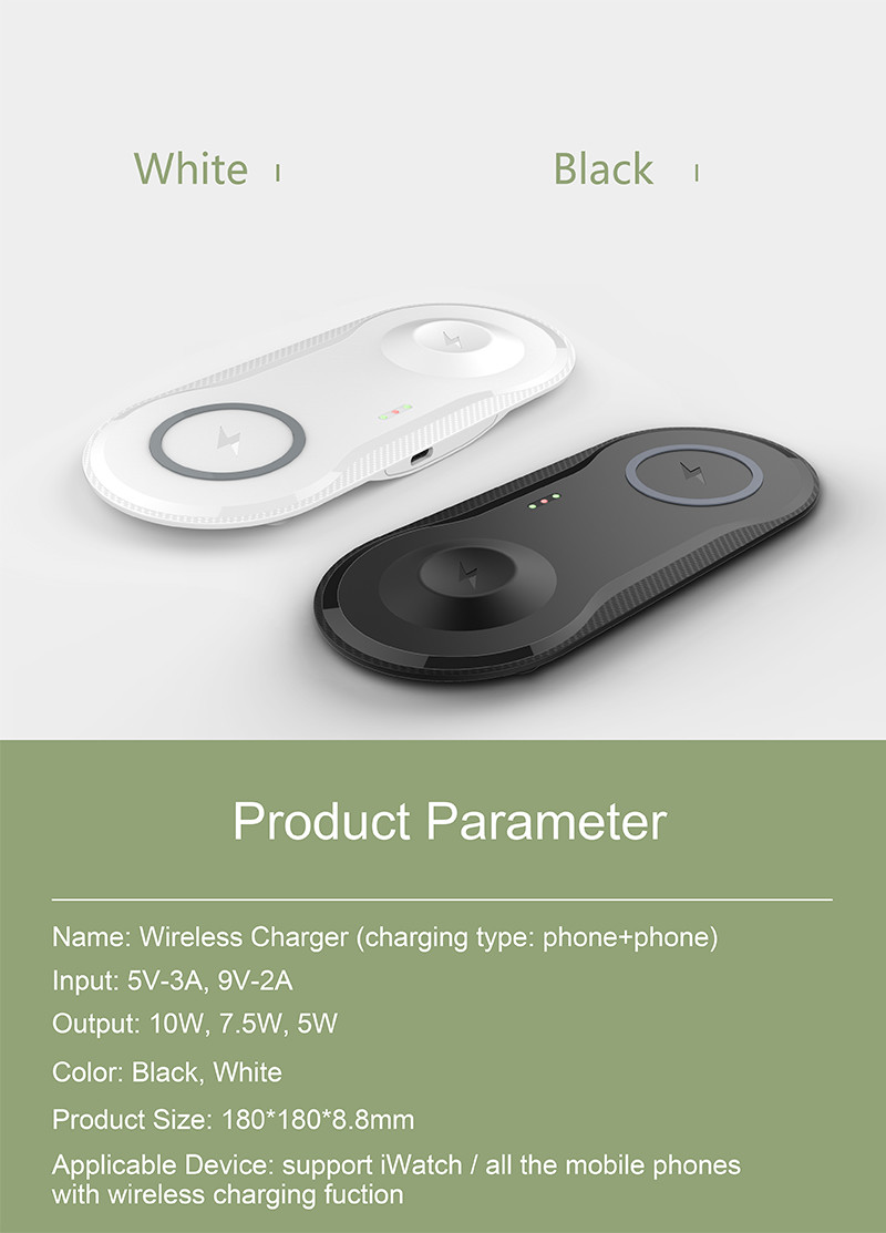 Apple Watch Qi inductive Wireless Charger , Fast Charging Wireless Charging Pad