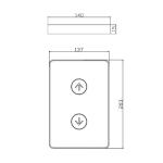 24V Hairline Finish Elevator Hall Lantern Elevator Spare Parts For Office