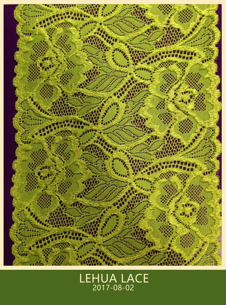 Hot Selling and nice quality Nylon Spandex Stretchy Brazil Lace from China