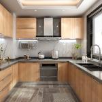 Advantageous Waterproof Fireproof European Villa Style White Shaker Kitchen