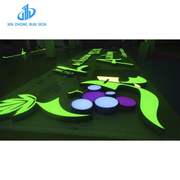Mall outdoor indoor Led light letters _3D sign... Front acrylic LED backlit