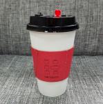 Cardboard Takeaway Coffee Cup Sleeves High Stiffness With Customized Size