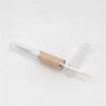 Double Ended Plastic Lip Gloss Tube Bulk Bamboo Transparent 5ml 2 In 1