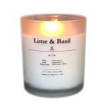 Beautiful Plain Jar Candles Frosted Glass Jar Customized Logo SGS Certification