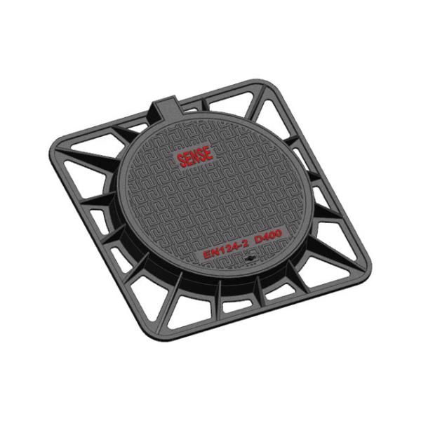 ISO9001 Circular Manhole Cover Hinge D400 CHK80~CHK100 Molde Gasket EPDM
