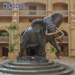 Wholesale Square Custom Bronze Sculpture Cast Bronze Elephant Statue 230cm from china suppliers