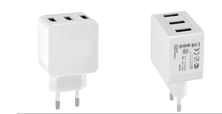 UL GS PSE mini size three USB Power Adapter