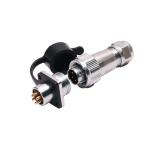 Straight Shell Circular Plastic Connectors Metal Shielded 5pins 6pins 7pins