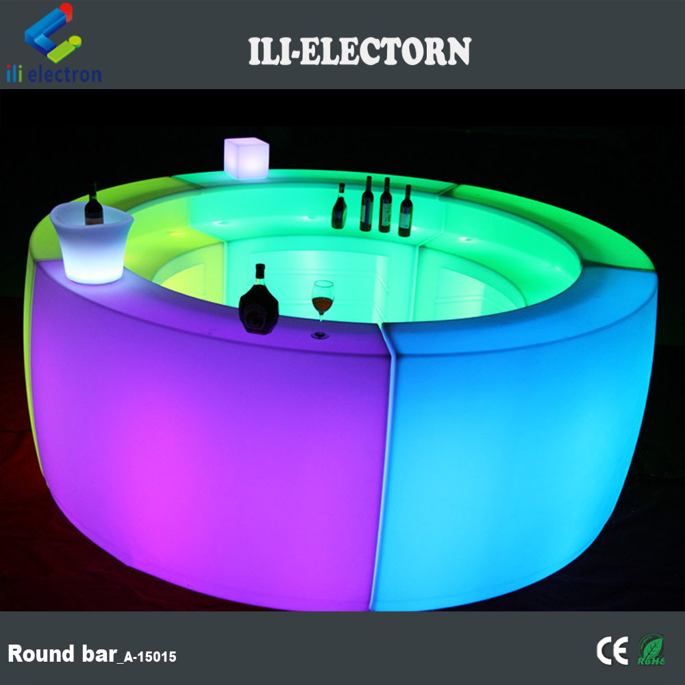 Illuminated Portable led bar counter Lightweight movable Durable waterproof for events